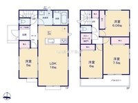 間取図/区画図:◆2階ホールに接したフリースペースは快適な在宅ワークのスペースとしても活用できる機能的な空間になります。
